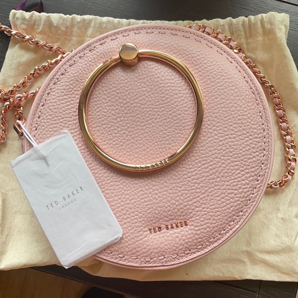 Ted Baker London Maddie Leather Crossbody Pink